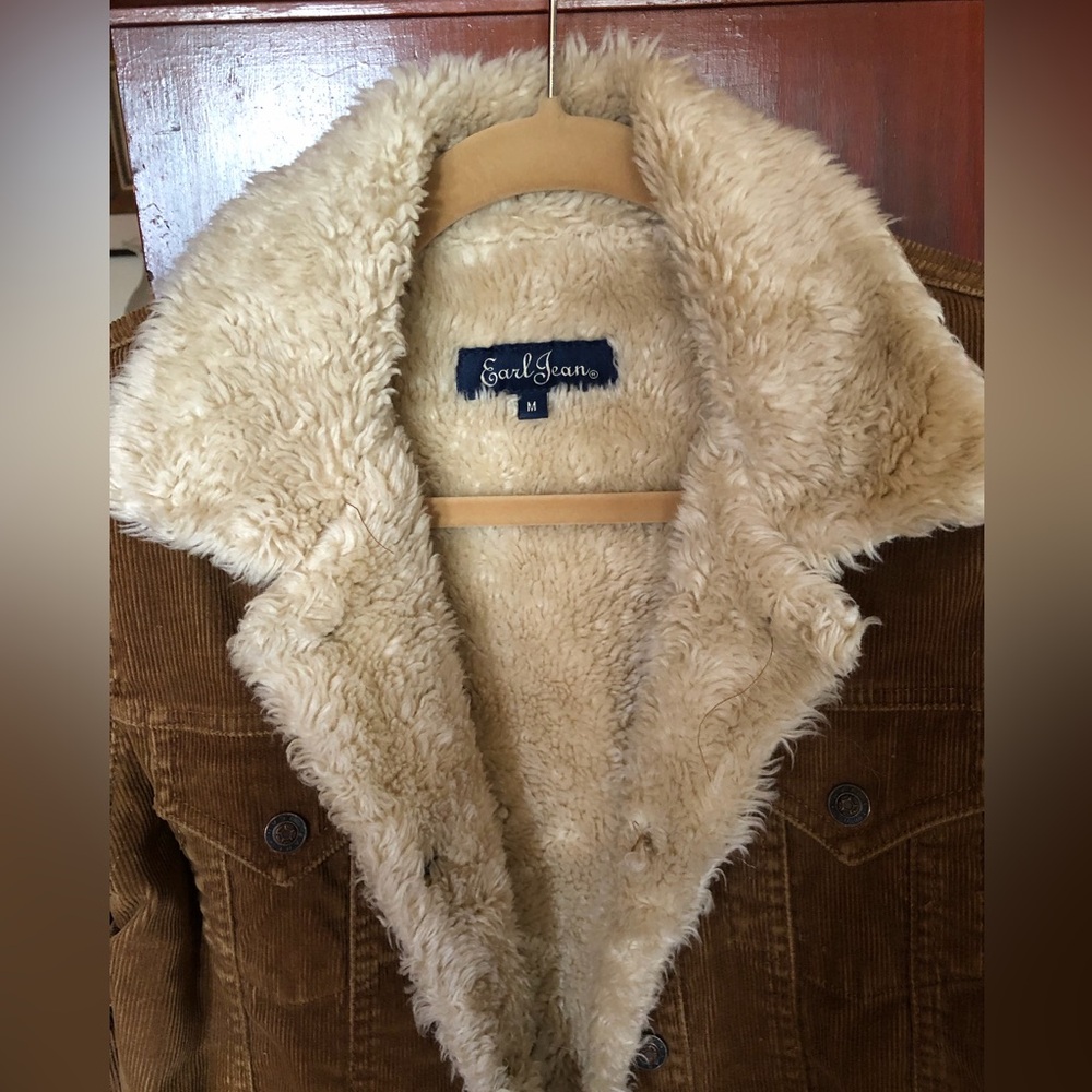 Earl Jean y2k Brown Corduroy Jacket with sherpa Lining from Barney’s NY Co-op. - Picture 5 of 5